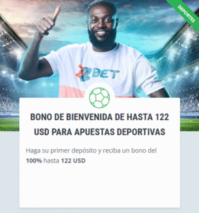 Bono de bienvenida de hasta 122 USD para apuestas deportivas