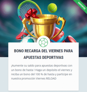 Bono Recarga del viernes para apuestas deportivas