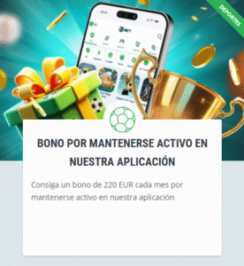 Bono por mantenerse activo en nuestra aplicación